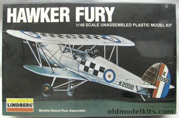 Lindberg 1/48 Hawker Fury RAF - (ex Pyro / Inpact), 918 plastic model kit